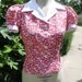 30s 40s blouse the Original Feedsack blouse made with vintage fabrics and buttons Custom made for you