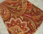 Raspberry Paisley Winter  Fleece Scarf