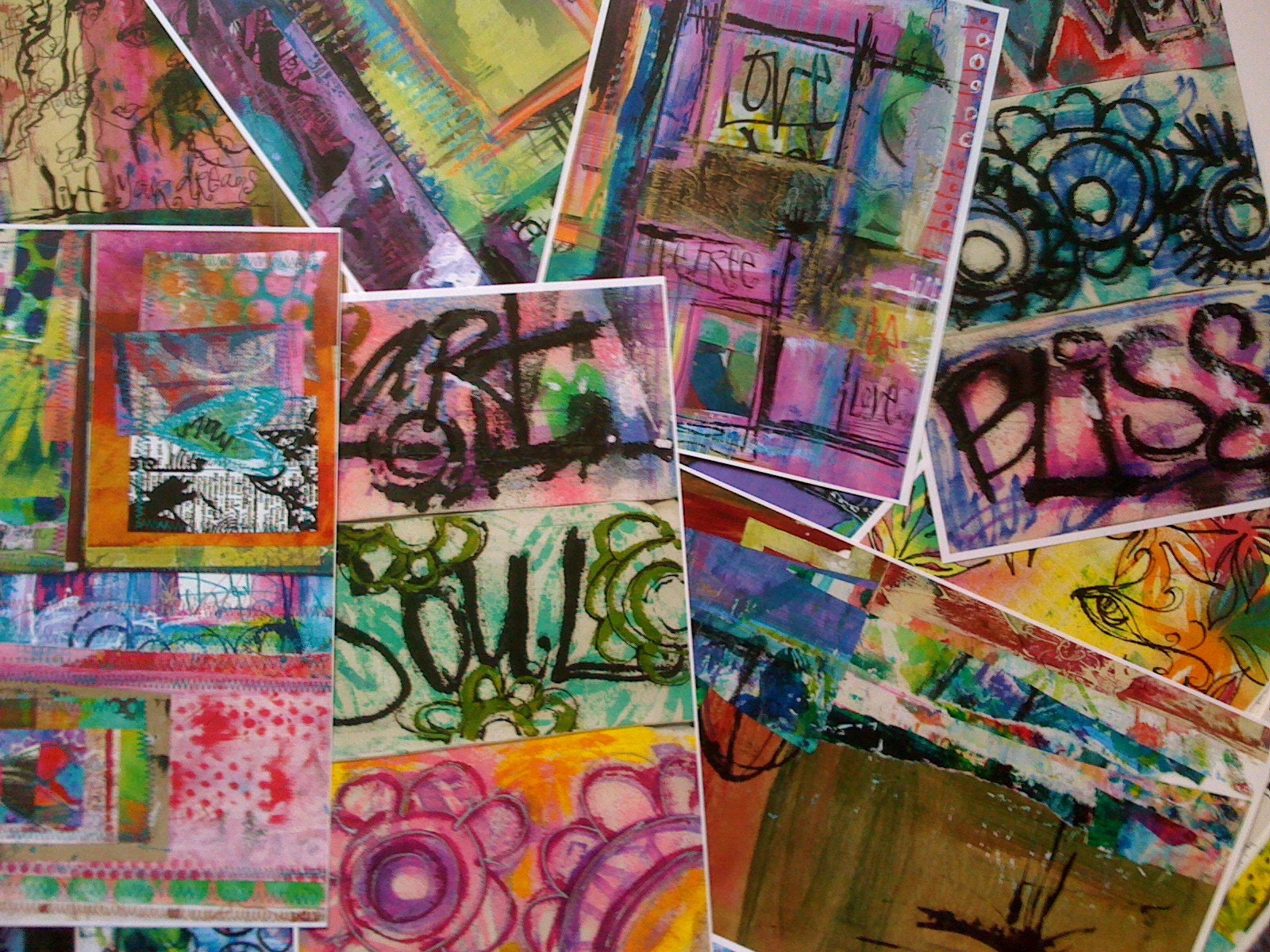 art journaling collage inspiration kits by mixed media artist traci bautista