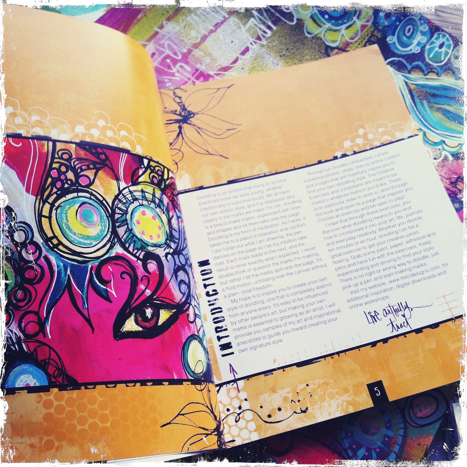 Doodles UNLEASHED limited edition SIGNED book by traci bautista