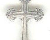 Cross Sterling Silver Charm -- Complimentary Ribbon or Cord