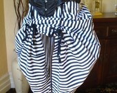 Black and White Circus Bustle Skirt-One Size Fits All