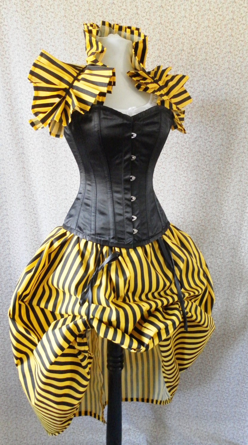 Bumble Bee Corset Outfit-Whole Corset Outfit-MADE FOR BUYER