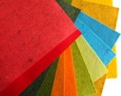 Wool Felt Set, Bright Harmony Mini Felt Set, Heather Wool-Blend Felt Sheets Plus 100% Wool Sheets Set