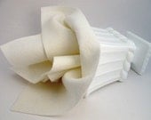 100% Wool Felt 18 Inch Square  White  Craft and Sewing European Wool Felt