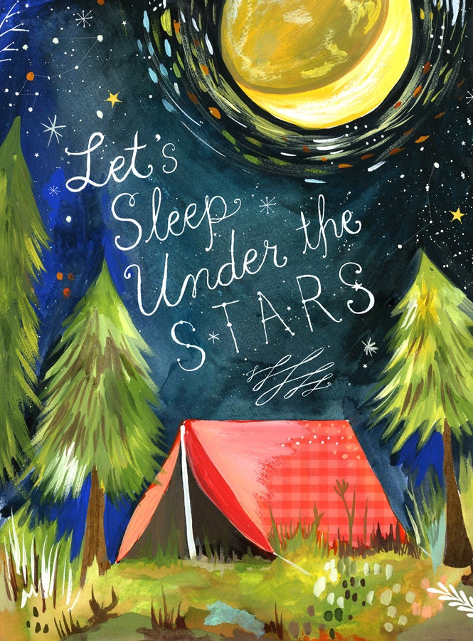 Sleep Under The Stars - 11x14 - veritcal
