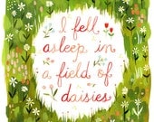 Daisyfield- 8x10 print - vertical