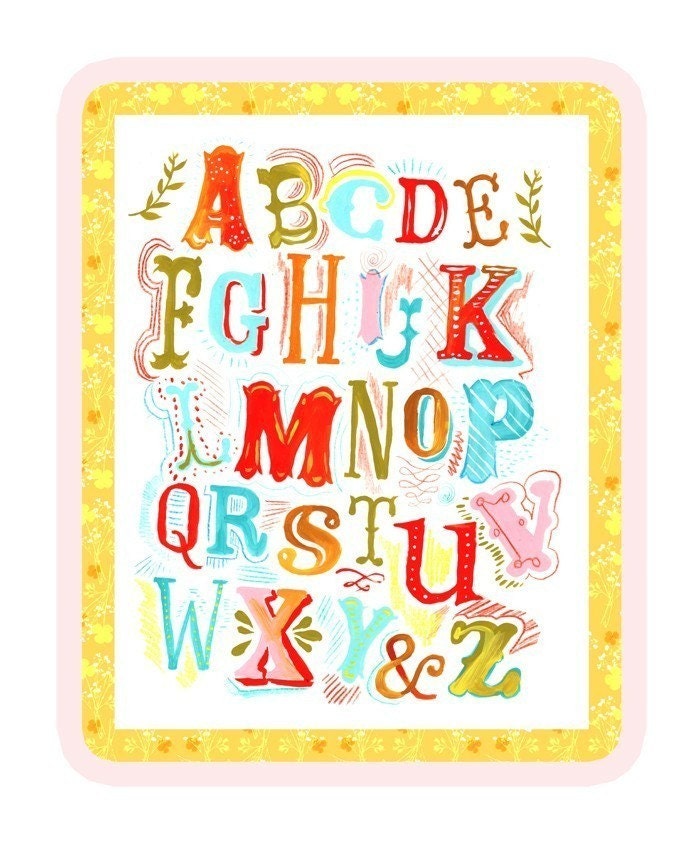 ABCs - 8x10 print - vertical