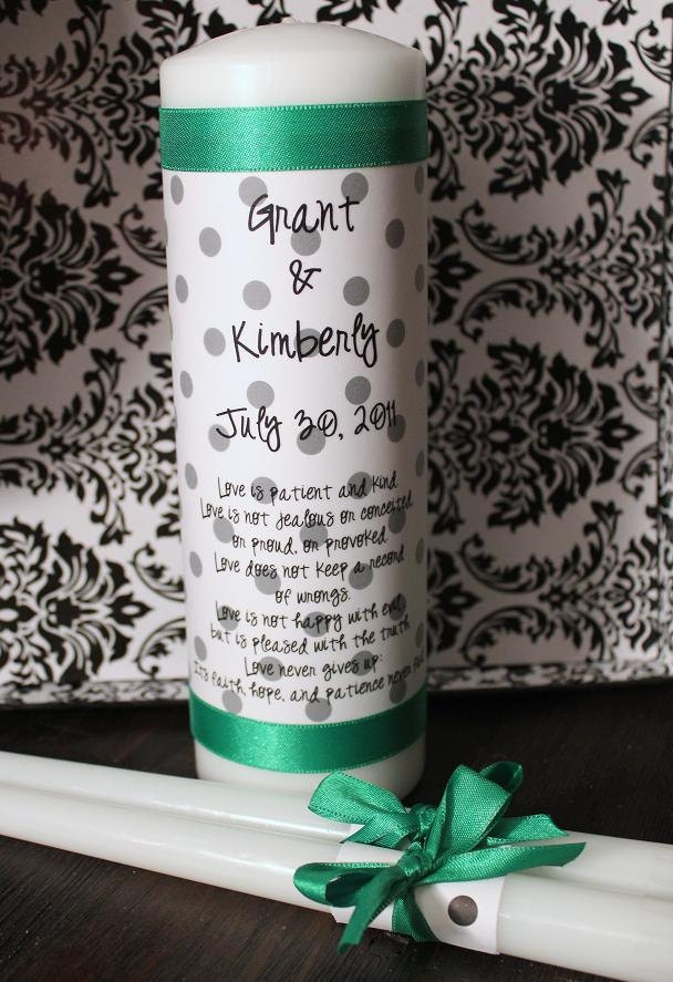 Polka Dot Unity Candle Set
