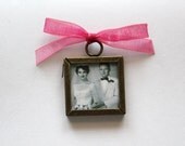Square Double Sided Photo Frame Bouquet Charm