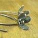 Flower earrings. Sterling silver lilac earrings.