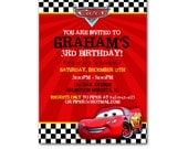 Cars Birthday Party Invitation
