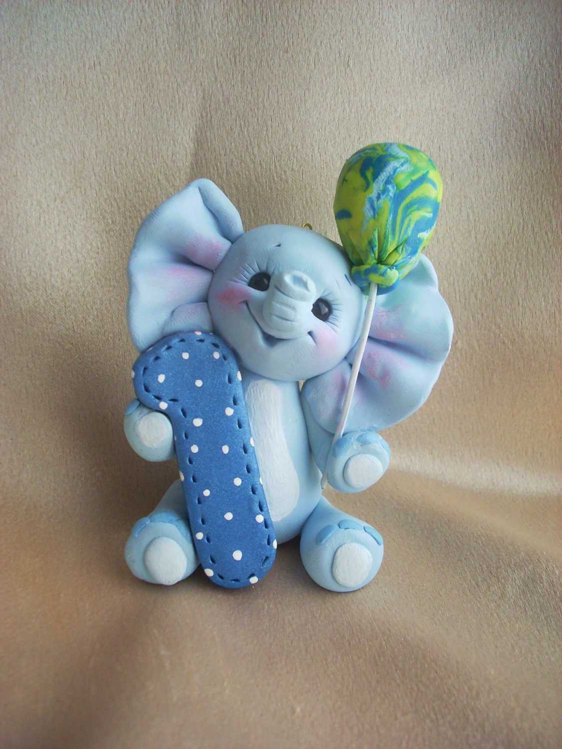 elephant cake topper Christmas ornament