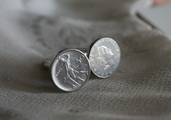 50 lire cufflinks