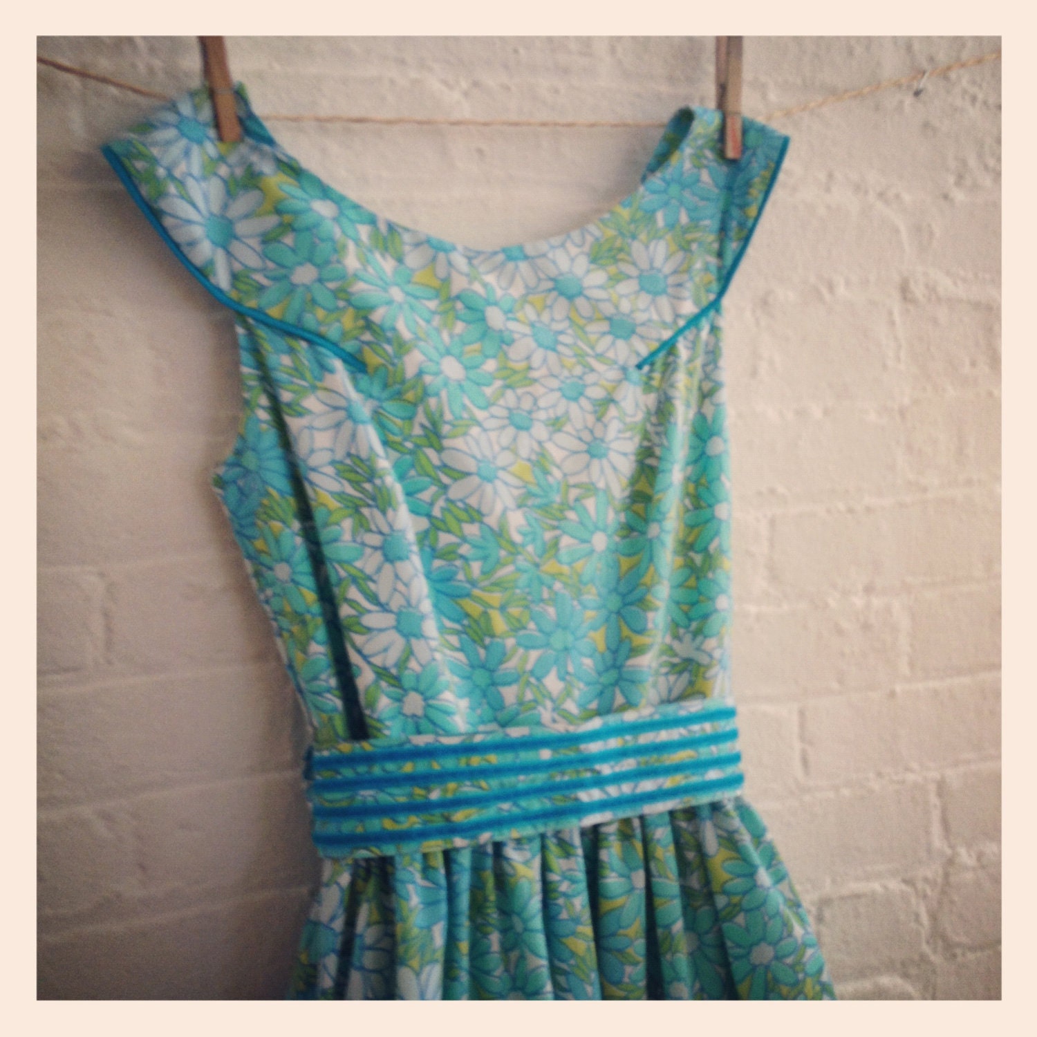 blue forest tea dress
