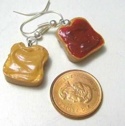 Peanut Butter And Jelly Earrings