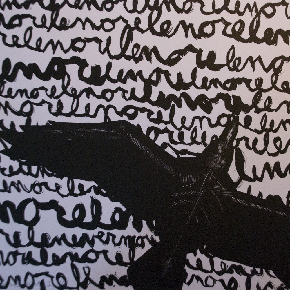 Original Lithograph - Lament for Lost Lenore State I - Hand-printed Limited Edition 4/6