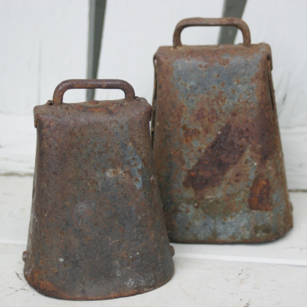 Antique Cow Bell Pair By AppleberryCottage On Etsy