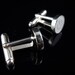 Computer Key Series- Power Standby Symbol White Key - Cufflinks