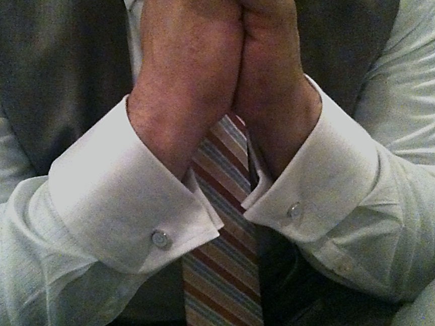 Computer Key Series- Power Standby Symbol White Key - Cufflinks