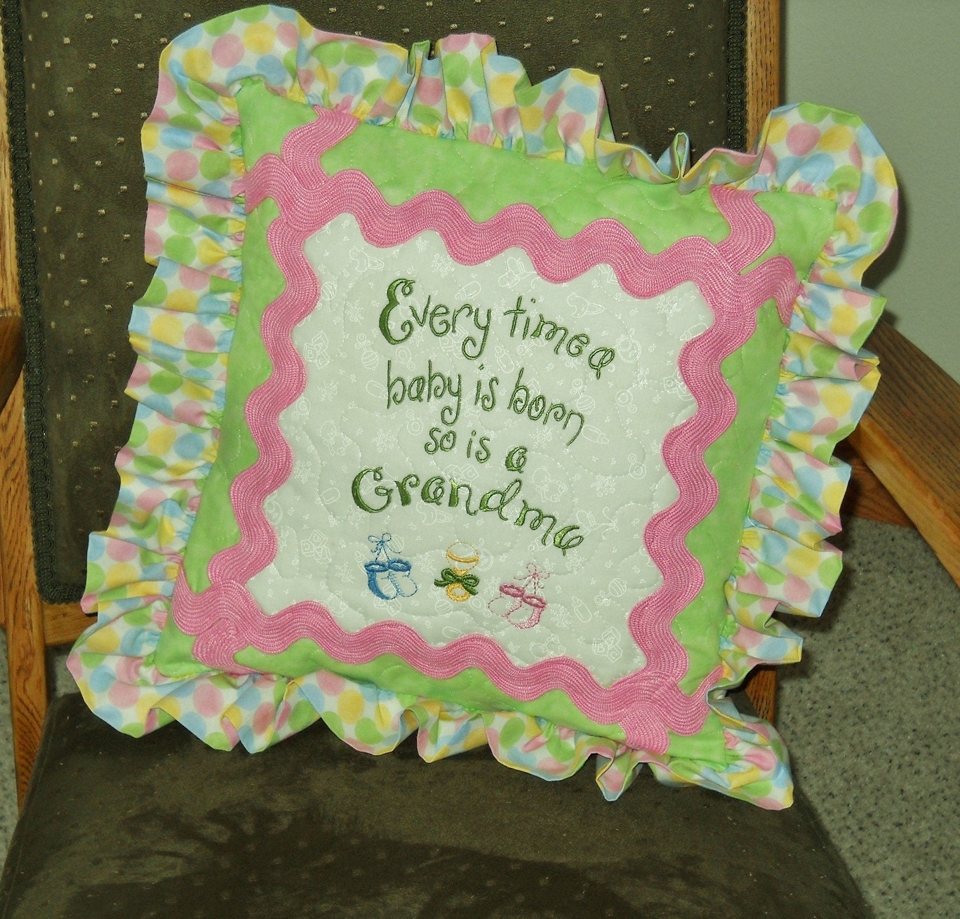 Every Time A Baby Is Born So Is A Grandma Decorative by pdqdesigns