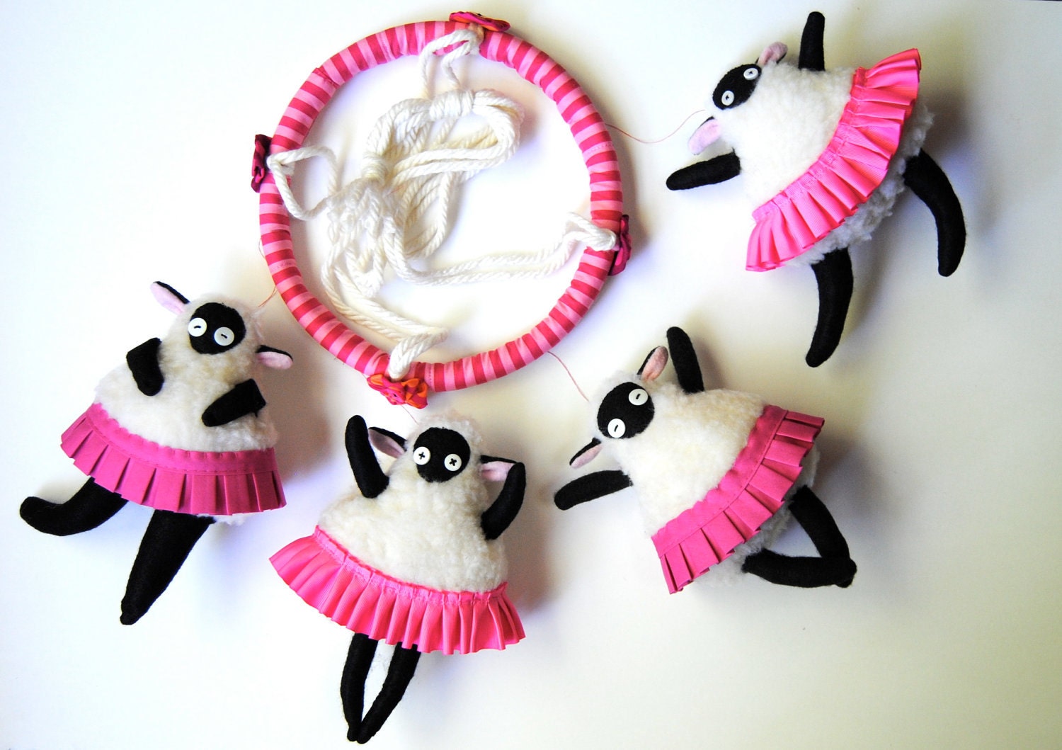 Baby Mobile ---  Ballerina Sheep --- Customize to Match Your Nursery
