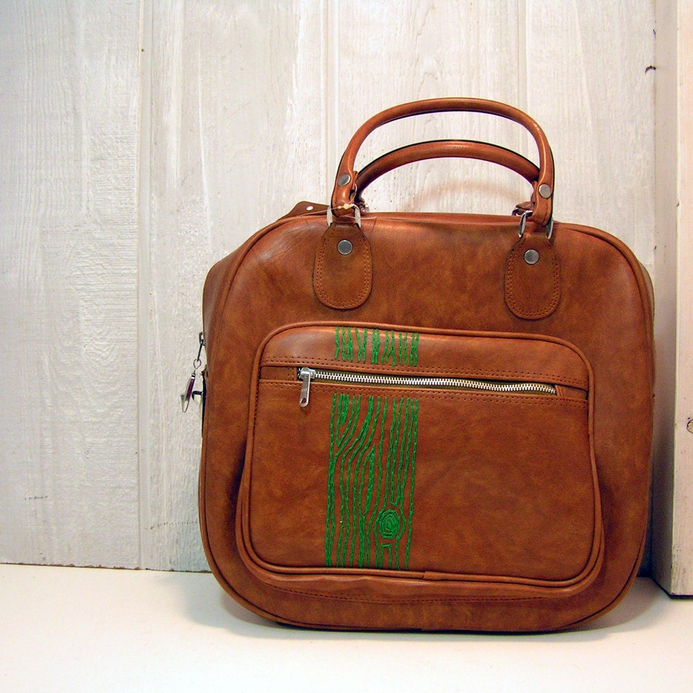 faux bois carry on bag