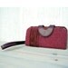 wood grain wristlet wallet