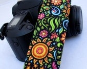 dSLR Funky Camera Strap "In Nature"-- exceptional quality camera strap for Nikon, Olympus, Canon, Sony