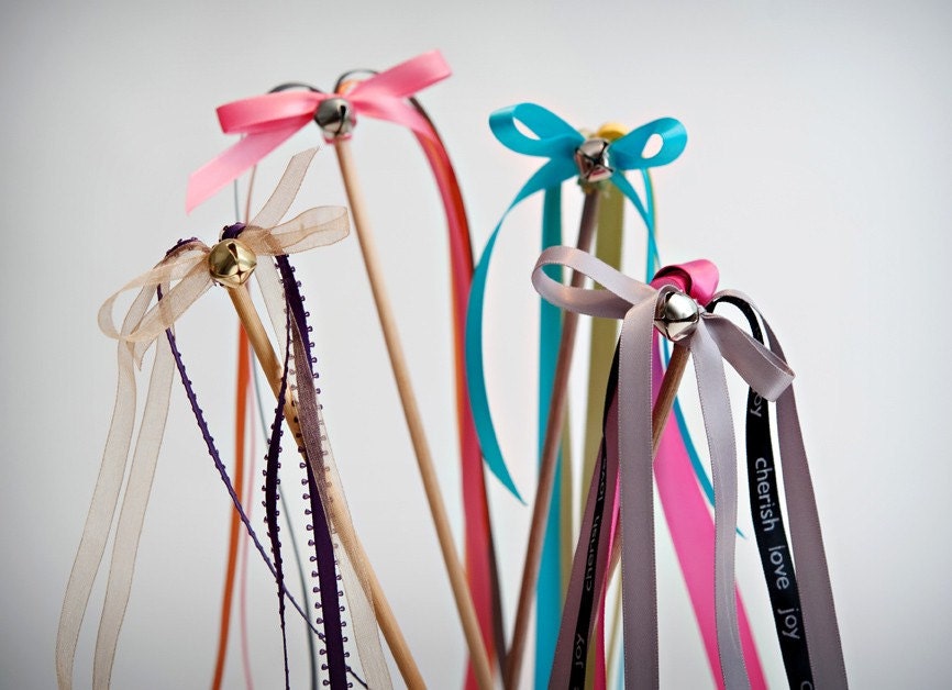 Wedding Ribbon Wand Favors (WRWFs)...Set of 25