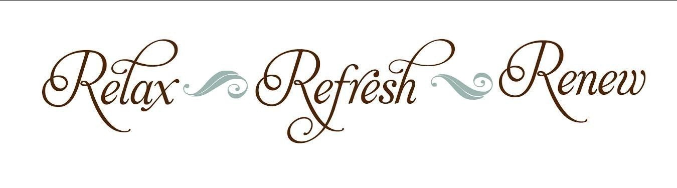 Relax, Refresh, Renew  Vinyl Bathroom/ Spa Wall Decal