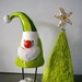 Funky Green Santa Sculpture on Sale Before Christmas