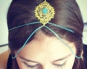 CHAIN HEADPIECE- chain headdress head chain - LAST one