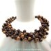 40% COUPON CODE: FIESTA crochet necklace organic brown acai adjustable
