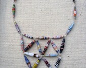 Recycled Paper Bib Necklace