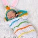 Easter Bunny Cocoon - Photography Prop - Boy or Girl