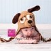 Puppy Earflap Beanie Hat - Any Color Combo - Any Size