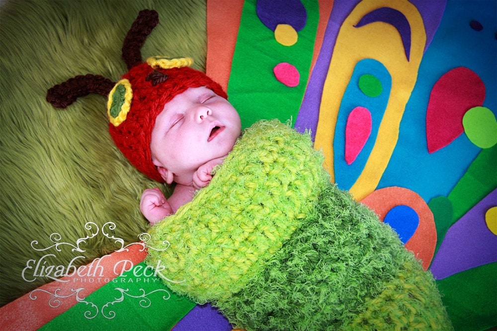 The Very Hungry Caterpillar Crochet Pattern