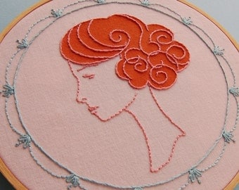Embroidery Patterns, WIG WONDERFUL Hand Embroidery Patterns, Instant Download, DIY Embroidery tutorial and pattern set