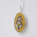 Embroidered Necklace Hand Embroidered Flower Pendant