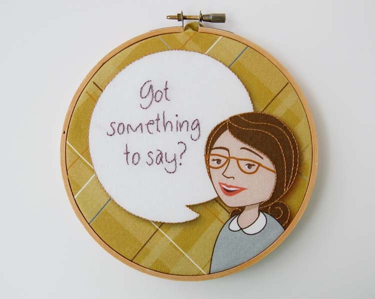 DIY Fabric Panel for Embroidery, VERONICA SAYS from SeptemberHouse