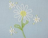 daisy hand embroidery pattern packet daisy embroidery