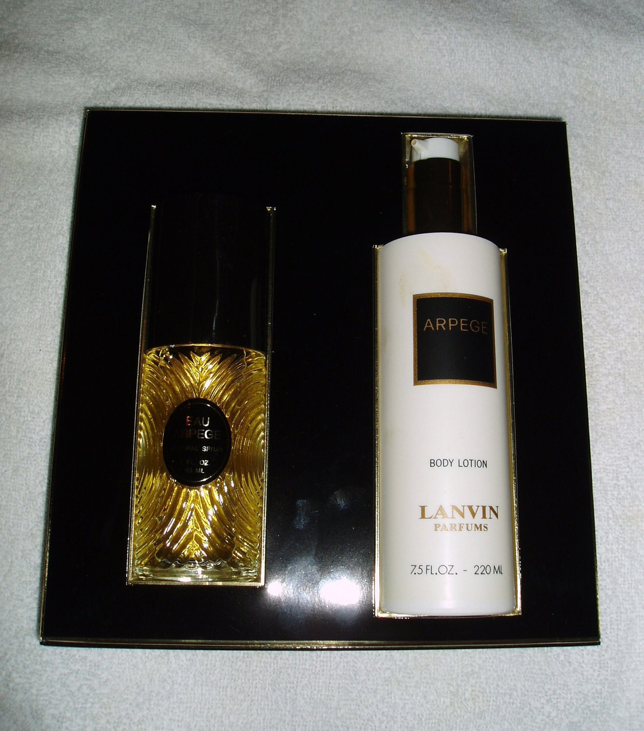 Vintage ARPEGE LANVIN perfume - Eau De Toilette Natural Spray & Body Lotion - ladies parfum gift set