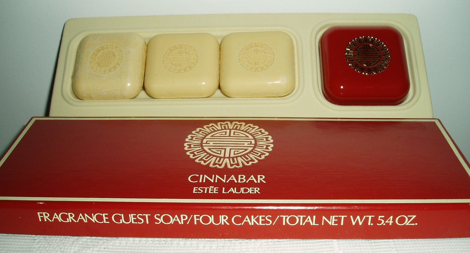 Estee Lauder Cinnabar Soap Perfume Bar Soaps with by Shab2Chic