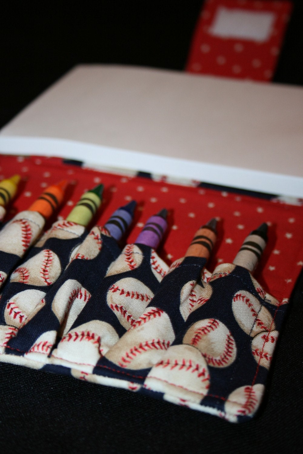 Baseball Superstar Crayon Wallet Roll - Includes Crayola Crayons and Paper