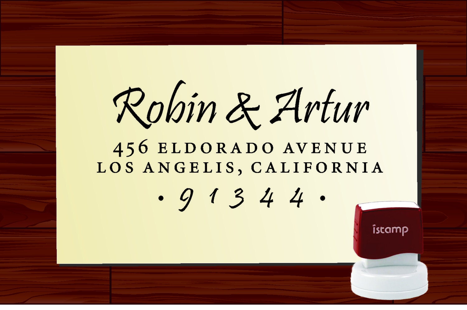 Custom Personalized  SELF INKING Return Address Rubber Stamp - style 1280S- cute wedding or christmas gift