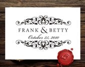 Save The  Date Custom rubber stamp - wedding monogram - custom wedding stamp  - Personalized gift - HS 1285