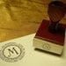 Vintage design Custom  Personalized  save the date rubber stamp with love birds application cute  wedding  gift - style HS1266B