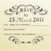 RSVP rubber stamp for custom DIY wedding invitations -style 6020RSVP  - custom wedding stationary