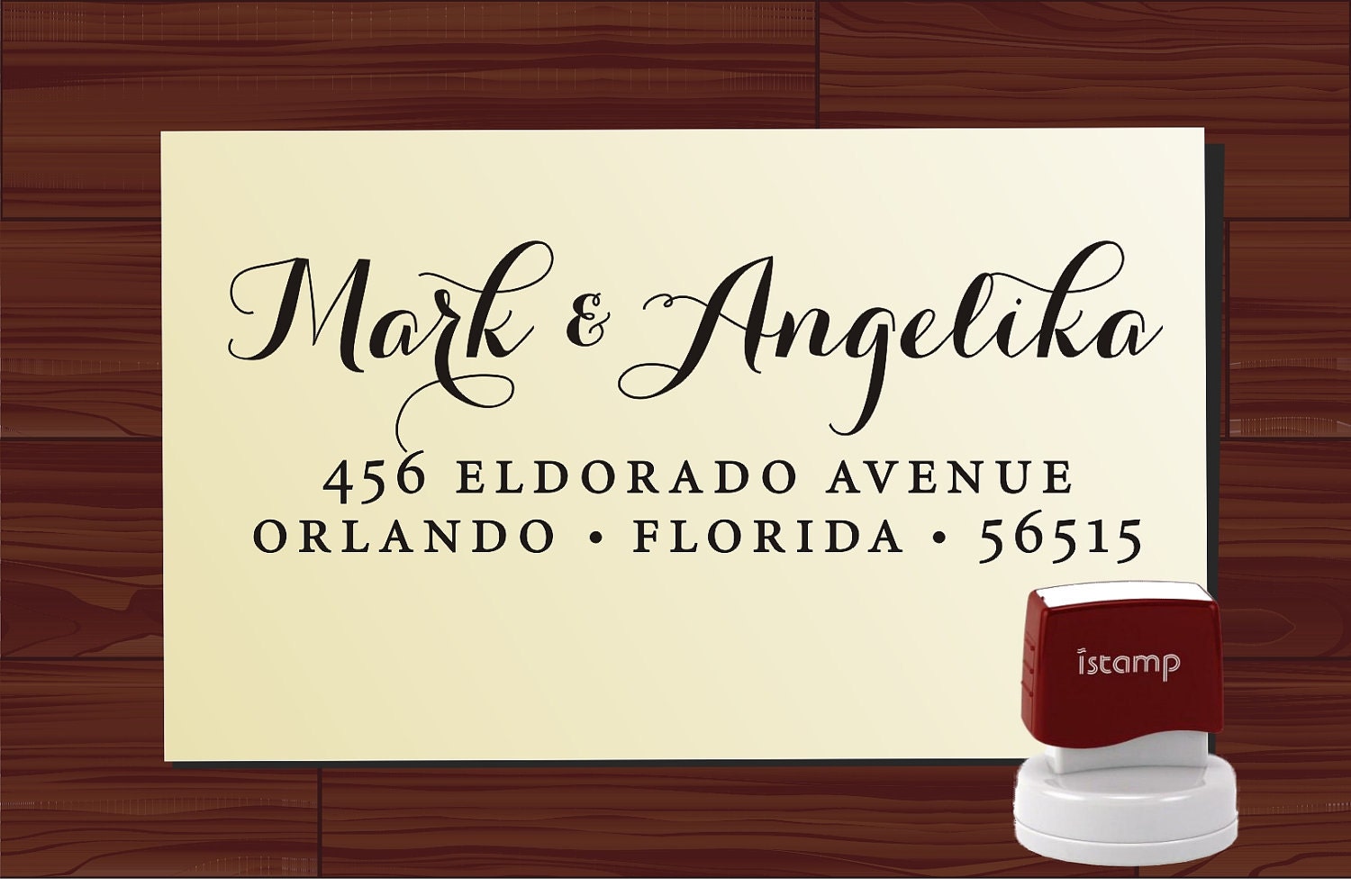 Custom Personalized  SELF INKING Return Address Rubber Stamp - style 1172Z- cute wedding or christmas gift